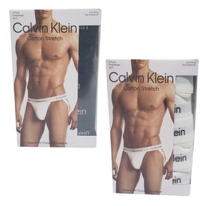 Calvin Klein Cotton Stretch Jock Straps Classic Fit 10 Pairs Large White Black